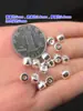 S99 Plata pura Cuentas espaciadoras Ovaladas Brillantes Estilo Retro Cuentas de Cubo Cuerda de Mano Trenzada Pulsera Exquisita Collar Accesorios DIY Hechos a Mano