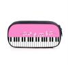 Bolsa para Lápices Infantil de Música de Piano Transfronteriza, Gran Capacidad, Cuadrada de Poliéster, Caja de Materiales Escolares, Proveedor Fabricante de Bolsas para Lápices para Estudiantes de Primaria