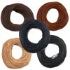 Cordón Redondo de Imitación de Cuero de Colores para Manualidades DIY, Gomas Elásticas de Colores para el Cabello, Pulseras, Collares, Materiales y Accesorios para Accesorios del Cabello