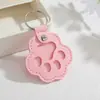 Llavero de Pata de Gato para Mascota de Cuero, Colgante Lindo de Dibujos Animados para Guardar Pelo de Perro y Gato, Adorno Personalizado de Moda