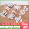 Mesa redonda manualidades mesa de arena modelo muebles pequeños adornos modelo mesa y silla miniatura mesa de comedor restaurante mesa mini silla