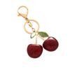 Llavero creativo de cereza con forma de bolsa, coche, estilo europeo y americano, con forma de cereza, para niña, con colgante de joyería