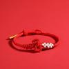 Wenchang Nudo Pulsera de Cuerda Roja Pequeña Pulsera Trenzada Estudiante de Examen para Hombres Pulsera de Aterrizaje para Niñas Pulsera Trenzada Cuerda Roja