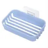 Drenaje de Baño sin Perforaciones Caja de Jabón Montada en la Pared Estante de Almacenamiento para Baño Ventosa Estante para Jabón de Doble Capa Hogar