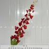 Casamento Vermelho Flor de Simulação Banquete de Bebê Chinês Banquete de Casamento Layout do Quarto de Casamento Flor Artificial Cor de Outono Série Caramelo Liderança de Estrada