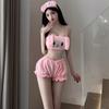 Pijama de perro Yugui, linda chica japonesa suave, lencería sexy, traje de pasión caliente, generación de cabello 2456