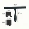 Limpador de Vidro, Limpador de Aço Inoxidável, Lâmina de Silicone, Limpador de Janelas Doméstico, Limpador para Bancadas de Banheiro