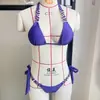 Nuevo Bikini Sexy para Chica Caliente 2027, Dos Piezas con Cuello Halter y Atar Estilo Ins, Traje de Baño para Vacaciones en la Playa