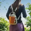 Mochila ligera de exterior para mujer, elegante y multifuncional, se puede usar como bolso cruzado o de hombro, adecuada para senderismo y montañismo, con portabotellas de agua