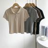 Camiseta corta de manga corta ajustada de cintura alta estilo americano para mujer, shorts deportivos de verano, ropa de práctica de yoga, ropa de baile, camiseta