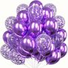 Amazon Juego de Globos de Confeti de Lentejuelas de Franjas Doradas de 12 pulgadas Fiesta de Cumpleaños Diseño de Escena de Fiesta Globo