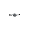 En stock Anillo de Plata de Ley S925 Anillo de Moissanita para Mujer Tono Vibrante Mismo Anillo de Boda de Plata de Ley de Chica Garra Clásica de Cuatro
