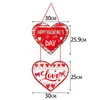 Amazon Día de San Valentín Colgante Decorativo para Puerta Amor Romántico Boda Decoración de Habitación Colgante Decoración de Atmósfera Colgante de Puerta para San Valentín