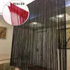 Cortina de Fio com Contas de Cristal Criptografado Cortina Divisória de Quarto Cortina de Porta de Casamento Cortina de Contas Cortina com Franjas para Sala de Estar Cortina de Decoração para Entrada de Hotel