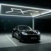 Luz Hexagonal de LED em Favo de Mel Super Brilhante para Garagem RGB Dimmable Película Impermeável Luz para Lavagem de Carros Teto para Oficina de Reparo Automotivo