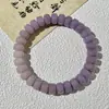 Pulseira de Bodhi Natural com Pastilhas de Flor Flutuante Multicoloridas, Círculo Único de Corte Reto, Alívio Silencioso do Estresse, Joia de Contas Budistas Macias para Envolver o Dedo