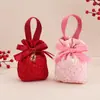 Caja de Dulces para Boda, Bolsa Portátil de Dulces para Boda, Flor en Relieve de Alta Gama, Estilo Chino Creativo, Plegable-Gratis Recuerdo