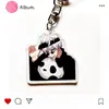 Chaveiro Pingente Acrílico Camada Dupla Transparente Jujutsu Kaisen Jogo do Feijão Vermelho Mercadoria Mochila Acrílica Presente