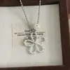 Collar Largo de Flor Hueca de Perlas Estilo Coreano, Sencillo y de Alta Gama, Colgante Versátil, Joyería al por Mayor Personalizada y Elegante