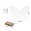 BT056-60 Cartão de Mesa de Casamento em Acrílico Transparente Quadrado em Forma de Borboleta em Forma de Leque Cartão de Número de Mesa DIY Cartão de Assento