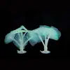 Decoración de Acuario Fluorescente Creativa de Silicona Tanque de Peces Medusa Simulada Paisajismo de Acuario Suministros para Manualidades Coral Artificial