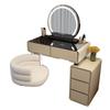 Nuevo Tocador Moderno Simple Estilo Crema Tocador Pequeño Apartamento Tocador de Lujo Ligero Tocador de Pizarra Completo