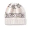 Gorro de punto de cachemira jacquard a rayas estilo coreano, nueva colección otoño/invierno, simple y versátil, grueso y cálido, perfecto para el clima frío