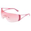Nuevas gafas de sol de una pieza sin montura con diamantes de punto estilo futuro tendencia de moda deportivas estilo Milenio en stock gafas de sol de una pieza
