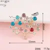 Accesorios para Joyería DIY Trébol de Cuatro Hojas Flor Colorida Aleación Serie Diamante Funda para Teléfono Móvil Pegatina de Diamantes de Imitación Belleza Material de Diamante