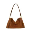 Bolso Tote Elegante Esmerilado Estilo Maillard de Nicho para Mujer Otoño Temprano 2025 Gran Capacidad Versátil para el Trabajo Hombro Cruzado