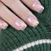 Manicura Portátil Estilo Hong Kong Perla Lámina de Oro Blanqueamiento Acabado Parche de Uña Postiza Ns Pequeño Manicura Fragante Removible