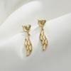 Aguja de Plata S925 Nuevo Corea del Sur Dongdaemun Aretes Zorro Temperamento Joker Personalidad Piedra Ojo de Gato Aretes Diamante 856X