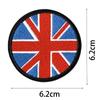 En Stock Comercio Exterior Bordado Redondo Bandera Nacional Brazalete Gorra Parche de Bandera Decoración de Mochila Parche Bordado de Bandera Nacional
