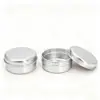 Caja Redonda de Aluminio Snap-On 15g D40*H20mm Crema para Ojos, Crema de Manos, Bálsamo Labial Caja de Almacenamiento Universal de Aluminio de Grado Alimenticio