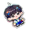 Llavero Acrílico Colgante Foto Personalizada Pareja Dibujos Animados Foto DIY Doble Cara Anime Regalo Personalización