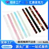 Empurrador de Mahjong Acrílico Personalizado Padrão Casco de Tartaruga Multicolorido Organizador de Cartas de Linha Única Empurrador de Mesa para Mahjong Americano