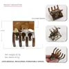 Pinza para el pelo de ácido acético estilo francés estilo perezoso pinza para el pelo de tamaño mediano con temperamento pinza para el pelo con patrón de lácteos tridimensional accesorios para el pelo coreanos