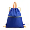 Bolsa Impermeável de Poliéster com Cordão Esportivo Mochila com Cordão para Basquete ao Ar Livre Fitness Armazenamento Portátil Bolso com Cordão Logo Estampado