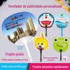 Ventilador de publicidade personalizado fã de grupo PP fã de desenho animado promoção personalizada de plástico plástico ventilador da empresa promoção de jóias imobiliárias