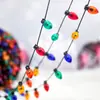Fio de luzes de Natal Jiaxin plástico cor benzeno brilhante lâmpada falsa pingente pequeno para árvore de Natal decorações de feriado atacado