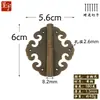 Bisagras de Borde de Encaje Chengyu de Cobre Puro, Bisagras de Latón para Cajas de Madera de Alcanfor, Bisagras en Forma de Mariposa de 180 Grados para Puertas de Gabinetes y Joyeros