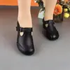Zapatos Individuales de Cuero Suave Retro para Mujer Tacón Grueso Estilo Nuevo Otoño 2026 Punta Redonda Cómoda Suela Suave Zapatos para Madre Antideslizantes Trabajo Zapatos para Mujer
