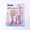 Kit de cuidados para bebê cortador de unha cortador de unha lixa de unha conjunto de cinco peças shampoo infantil pente massageador removedor de crostas