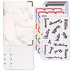 Amazon Transfronterizo Planificador A6 Cuaderno de Hojas Sueltas Libro de Presupuesto Libro de Ahorro de Dinero Libro de Contabilidad de Efectivo de Cuero PU En Stock