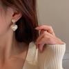 Agulha de prata S925 Coreia do Sul Diamante Pérola adorável estilo francês luxo leve nicho alta qualidade elegante tarraxas brincos para mulheres