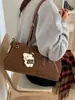 Bolsa de Axila Casual Retro de Nicho Moda Tendência Personalizada Bolsa Tote Feminina Nova Coleção Outono/Inverno 2025 Bolsa de Ombro