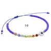 Pulsera Explosiva Europea y Americana ins Cuentas de Vidrio Cuentas de Cobre Ojos de Demonio Ajustable Tejida a Mano Cuerda de Mano para Transfronteriza