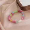 Pulsera de Hebilla de Seguridad de Cristal Arcoíris Natural Pulsera de Turmalina Frutal Dopamina Moda Alta Estilo Caliente Xiaohongshu