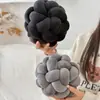 Almohada Tejida con Nudos en Forma de Bola Spandex Decoración para Sala de Estar Sofá Cojín Venta Caliente Transfronteriza Dropshipping