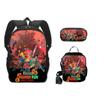 Nueva Mochila Escolar de Splatoon 3 Mochila de Poliéster Mochila para Niños Bolso de Hombro Estuche para Lápices Juego de Tres Piezas